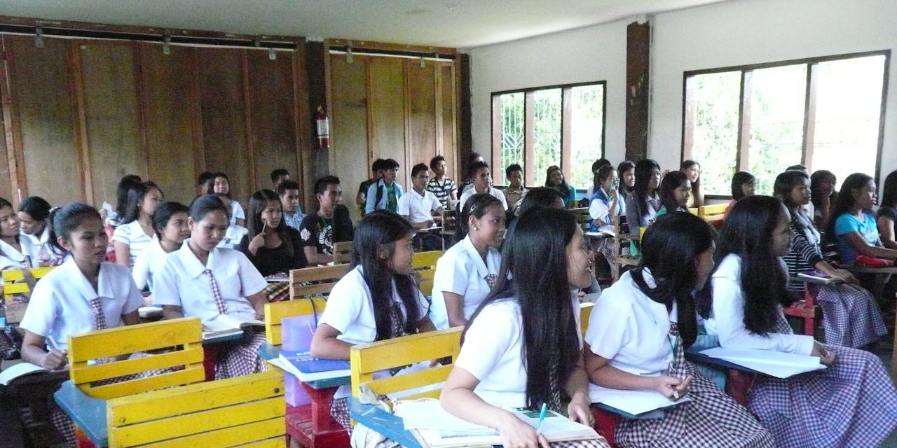 School Filipijnen Klaslokaal voor meisjes