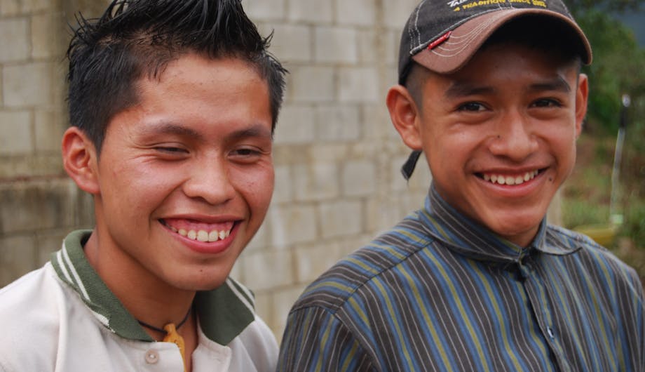 Twee jongens in Guatemala.
