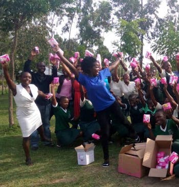 Sarah Anyika heeft succes met haar Pads for Girls project