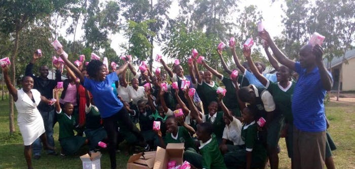 Sarah Anyika heeft succes met haar Pads for Girls project