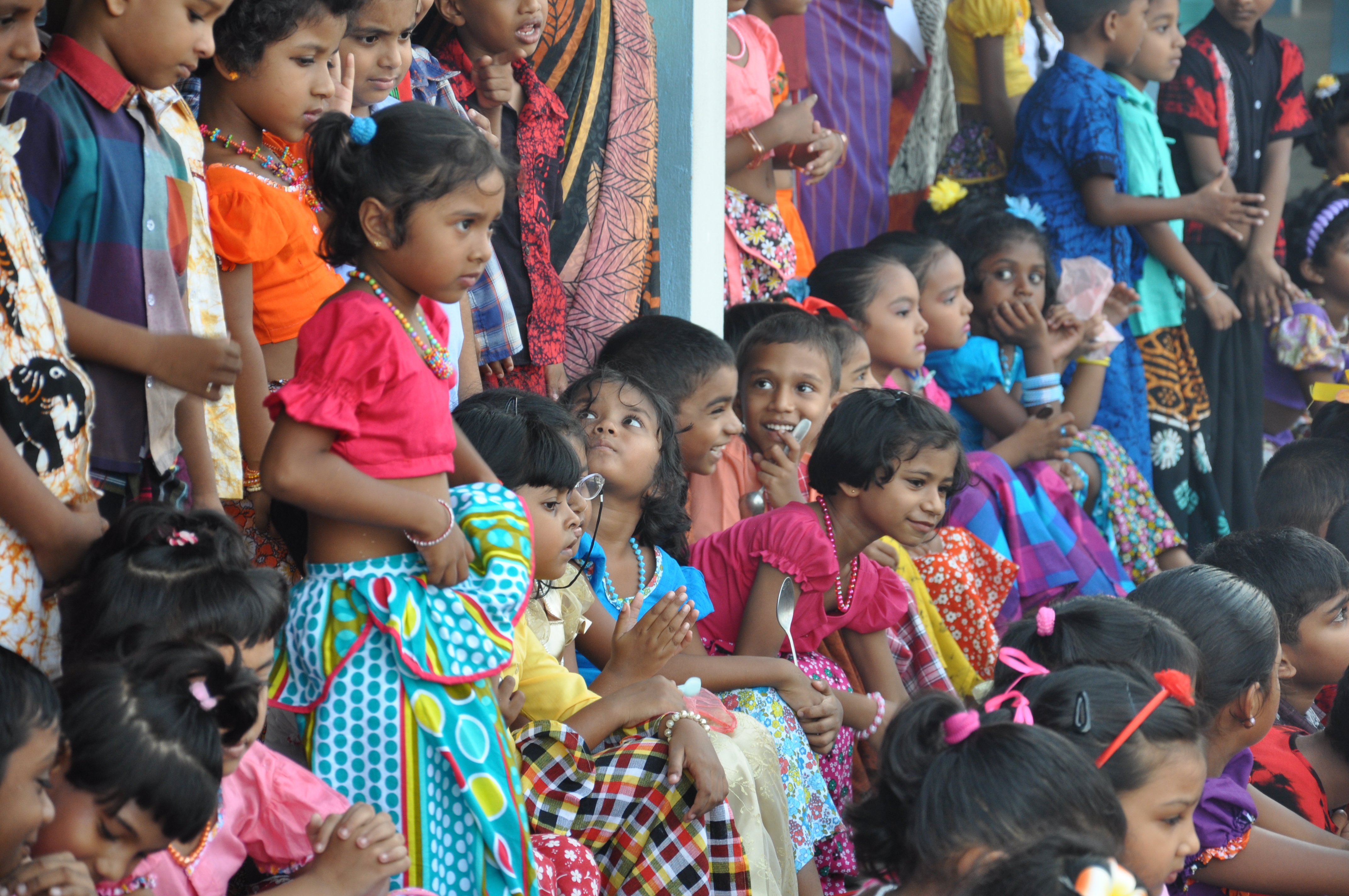 Een klas vol met kinderen met een beperking in Nepal.