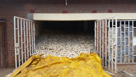 Een maisopslag in Malawi.