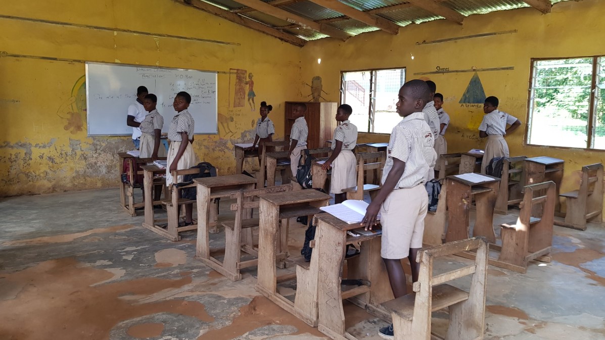 Kinderen in een school