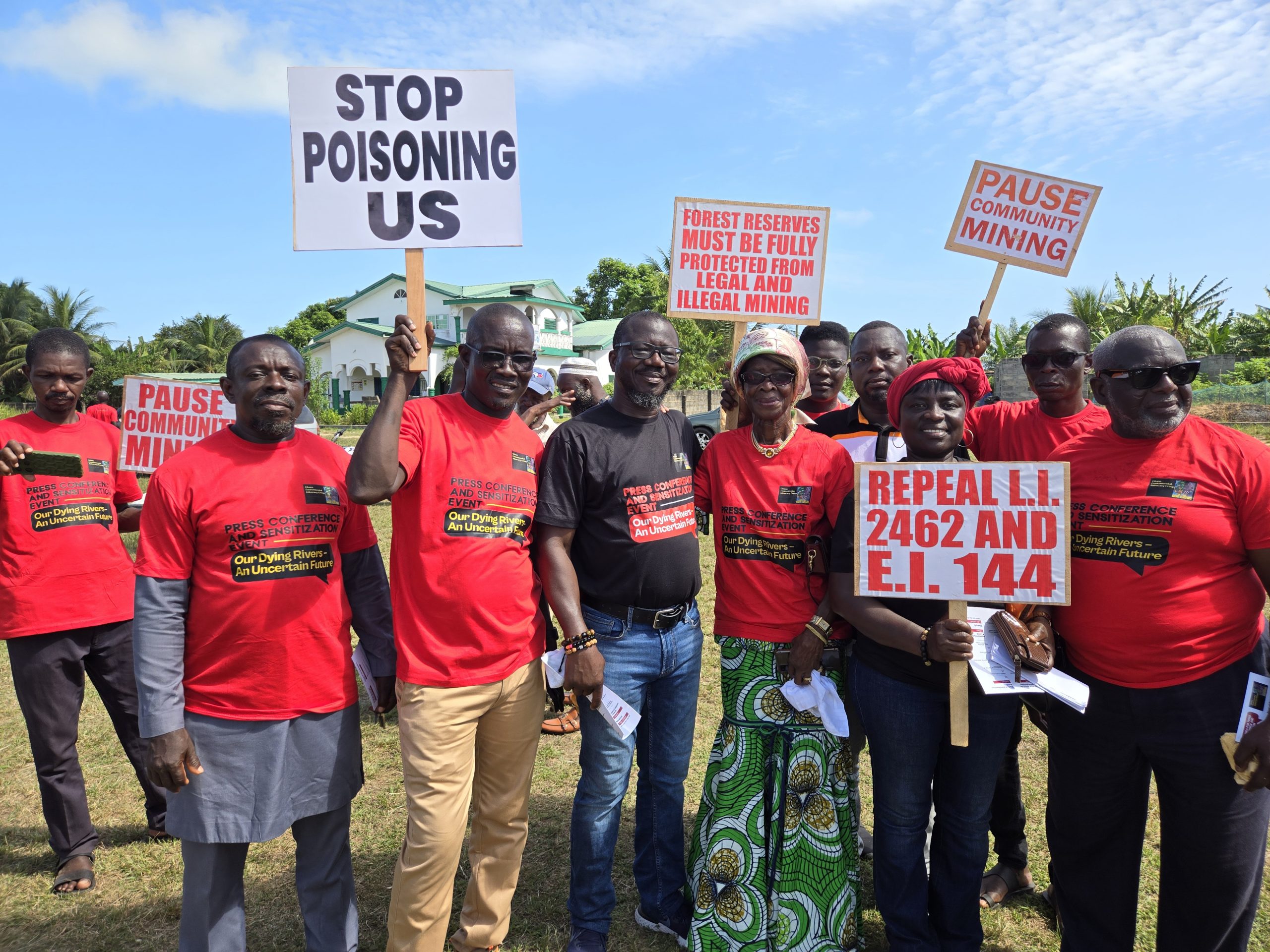 Bewustwording campagne tegen illegale goudwinning in Ghana