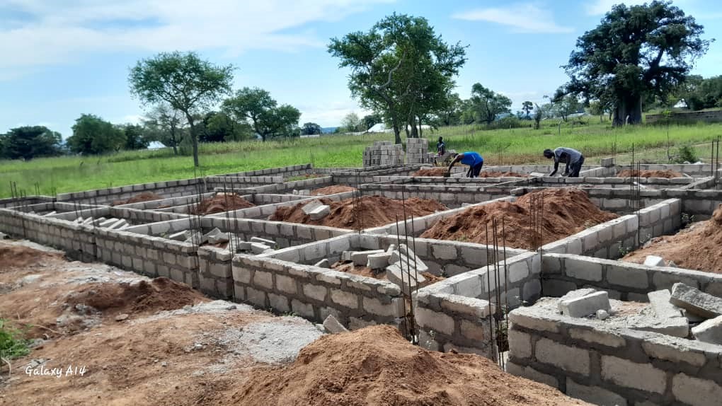 De bouw van een ziekenhuis in Ghana