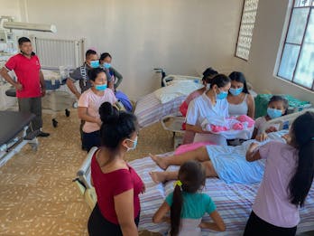 Bevalling in ziekenhuis San Miguel