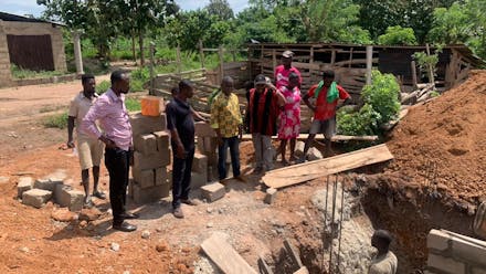 Watsan And Nana on inpection